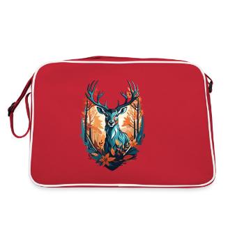 Deer - Retro Tasche - Rot/Weiß - Hinten