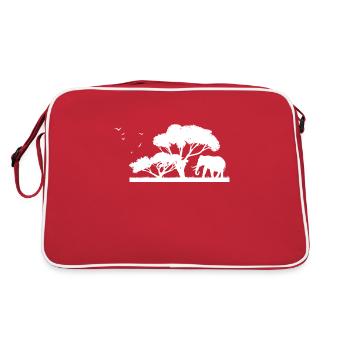 Safari Zoo Animal Safari Zoo - Retro Bag - red/white - Back
