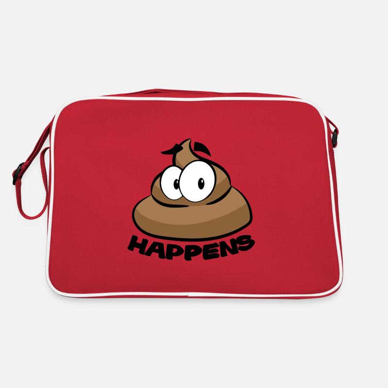 SHIT HAPPENS POOP Sac Retro