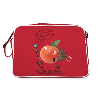 Wanderine on the move - Retro Bag - red/white - Back