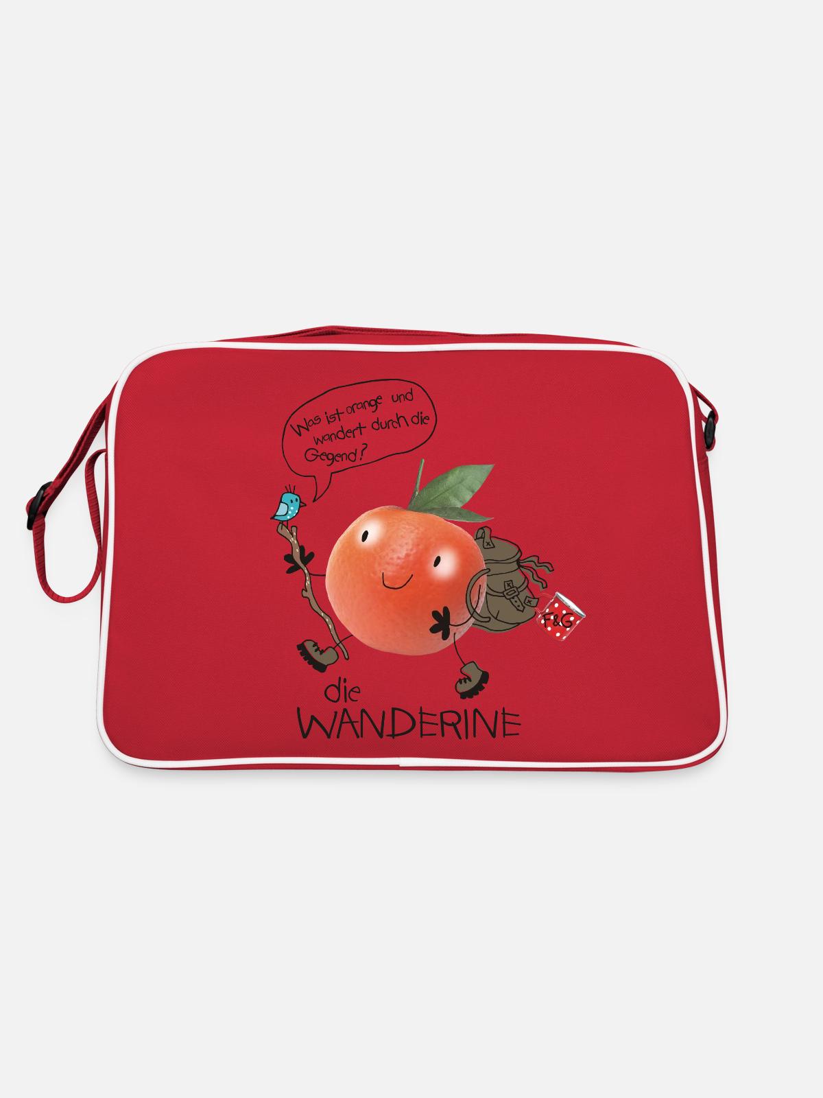 Wanderine en mouvement - Sac Retro - rouge/blanc - Dos