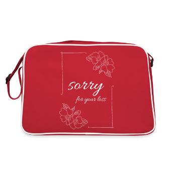 sorry for your loss - Retro Bag - red/white - Back