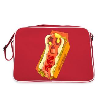 HOT SCREAM - Retro Bag - red/white - Back