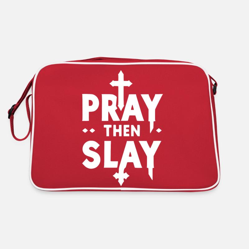 Pray then Slay Retro Bag