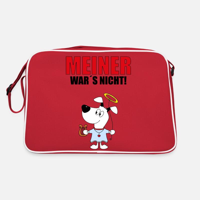 Hund - Engel - Hunde Retro Tasche