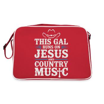 For faith and country fans - Retro Bag - red/white - Back