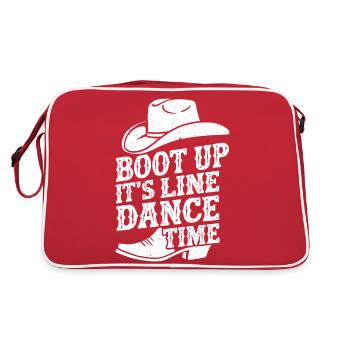 Cowboy style for line dance fans - Retro Bag - red/white - Back