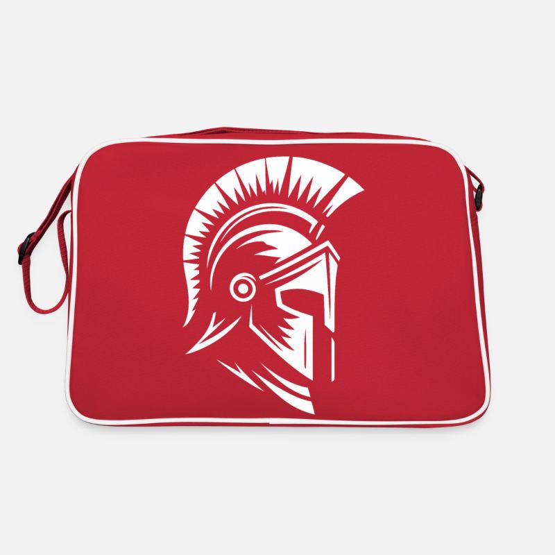 Spartanischer Helm Retro Tasche