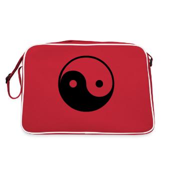 ying yang black & - Retro Bag - red/white - Back