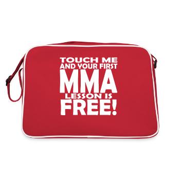 MMA Lesson - Retro Bag - red/white - Back