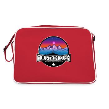 Mountain Kush / Sorte - Retro Tasche - Rot/Weiß - Hinten