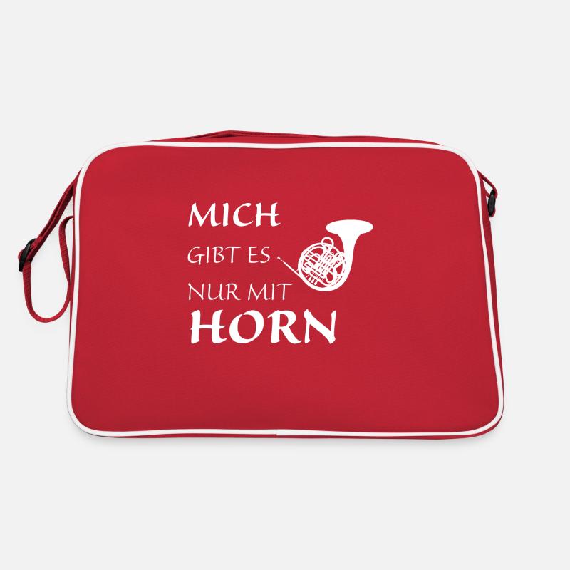 Nur mit Horn Retro Tasche