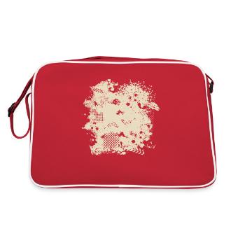 Vecteur de fond de - Sac Retro - rouge/blanc - Dos