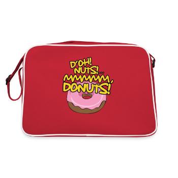 D'OH NUTS (Donuts) - Retro Bag - red/white - Back
