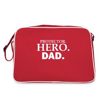 PROTECTOR HERO DAD - Retro Bag - red/white - Back