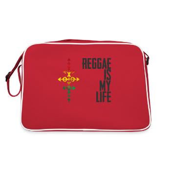 Reggae is my life - Sac Retro - rouge/blanc - Dos