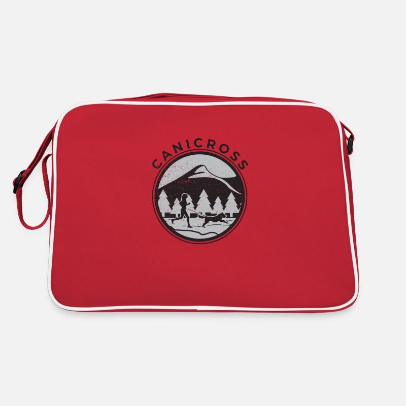Canicross - Retro Tasche - Rot/Weiß
