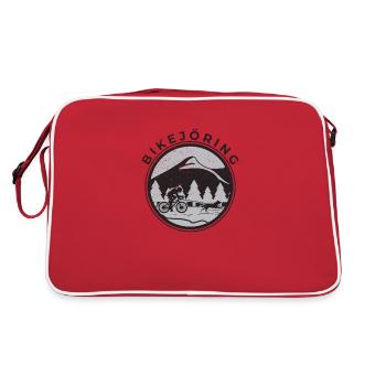 Bikejoering - Retro Tasche - Rot/Weiß - Hinten