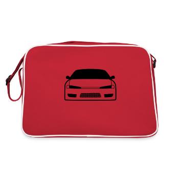 JDM Car eyes S14 | T-shirts JDM - Sac Retro - rouge/blanc - Dos