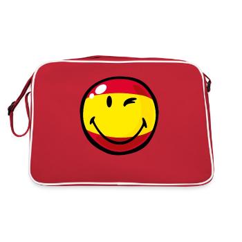 Smiley Spain - Sac Retro - rouge/blanc - Dos