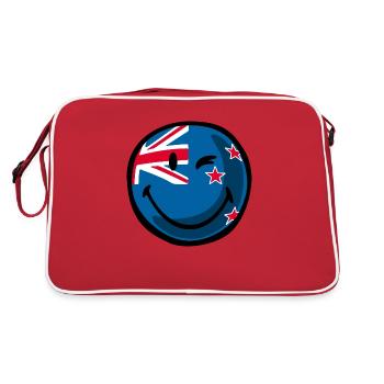 Smiley New Zealand - Sac Retro - rouge/blanc - Dos