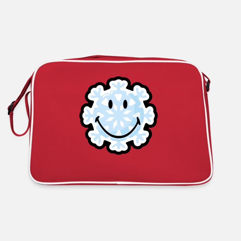 Smiley Snow Flake Retro Bag