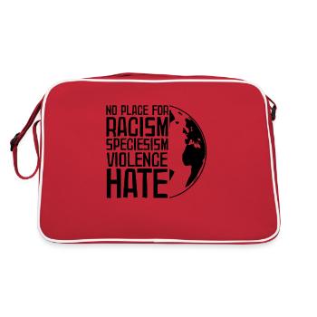 Antifa Antifascisme Contre le racisme Cadeau nazis - Sac Retro - rouge/blanc - Dos