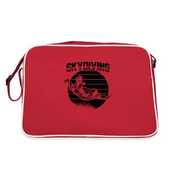 Skydive | Cadeau de sport de parachutisme en salle de parachutisme - Sac Retro - rouge/blanc - Dos
