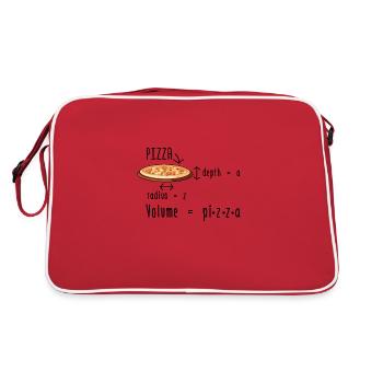 Pizza de mathématicien | Idée cadeau maths mathématiques - Sac Retro - rouge/blanc - Dos