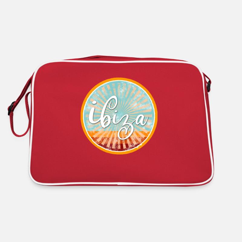 Soleil d'Ibiza - Sac Retro - rouge/blanc
