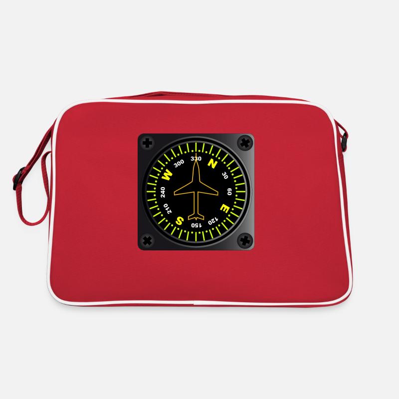 Aircraft Compass Retro Bag