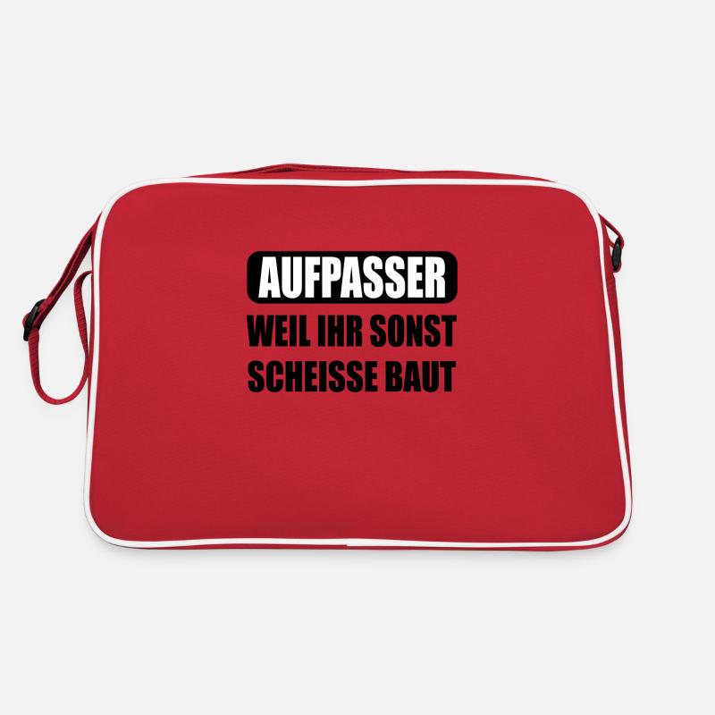 Aufpasser Security Lustig Geschenk s Retro Tasche