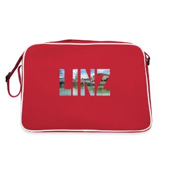 Linz landscape - Retro Bag - red/white - Back
