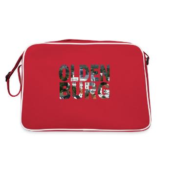 Oldenburg (Oldb) cityscape - Retro Bag - red/white - Back