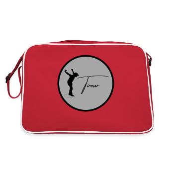 Boule Logo Silhouette Tireur - Sac Retro - rouge/blanc - Dos
