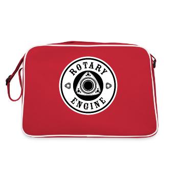 Rotary Engine - White - Retro Bag - red/white - Back