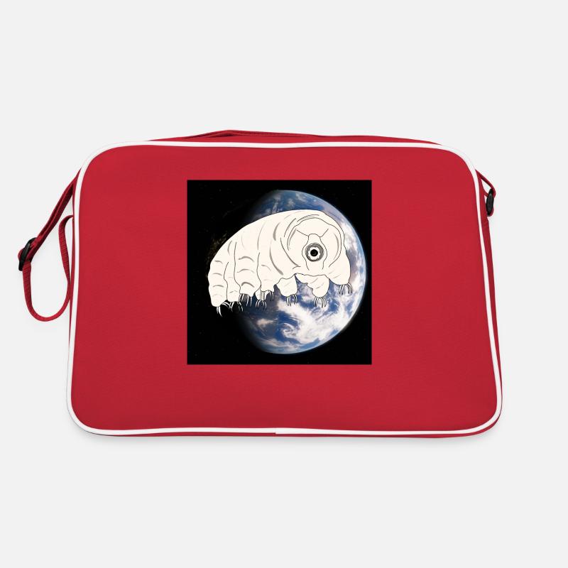Tardigrade - Retro Tasche - Rot/Weiß