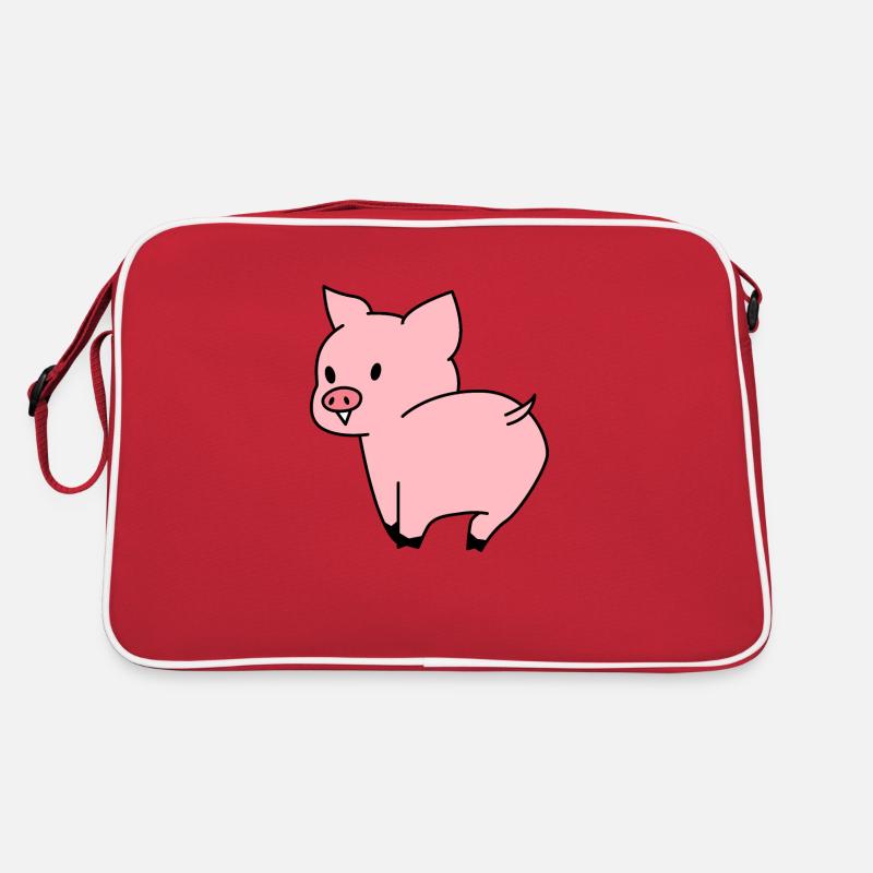 Süßes Schwein Retro Tasche
