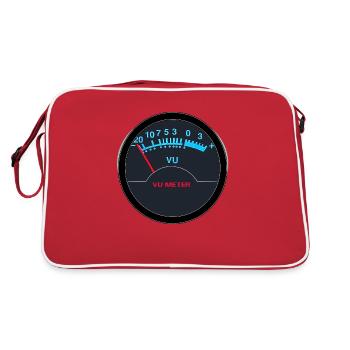 VU Meter Analog Audio Vintage Retro - Retro Bag - red/white - Back