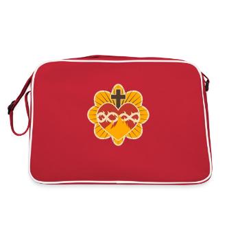 Sacred Heart - Retro Bag - red/white - Back
