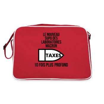 le nouveau supo Macron humour homme femme cadeau - Sac Retro - rouge/blanc - Dos