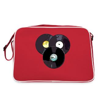 VINYLE - Sac Retro - rouge/blanc - Dos
