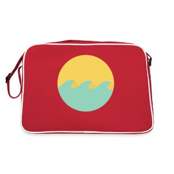 miami welle - Sac Retro - rouge/blanc - Dos