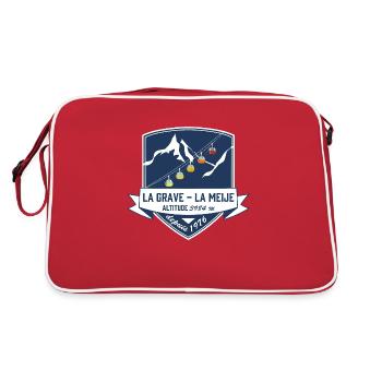 écusson La Grave la Meije leewarddesign - Sac Retro - rouge/blanc - Dos