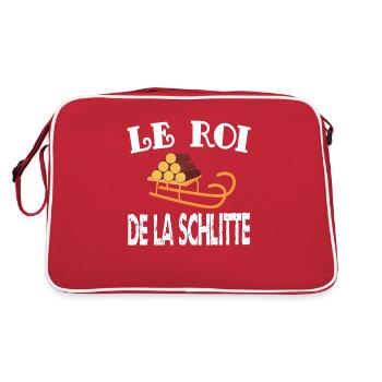 le roi de la schlitte - Sac Retro - rouge/blanc - Dos