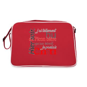 Fan de picon bière - Sac Retro - rouge/blanc - Dos