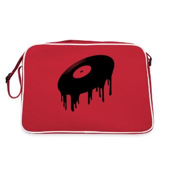 Chutes record de fusion - Sac Retro - rouge/blanc - Dos