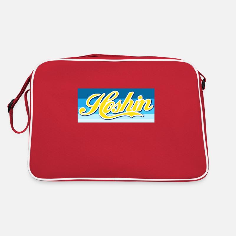 Hoshin Compass Stylish Gift - Retro Design - Retro Tasche - Rot/Weiß