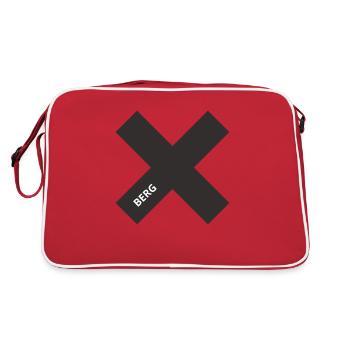 Xberg Berlin Kreuzberg 36 Kreuzberger Sprüche - Retro Tasche - Rot/Weiß - Hinten