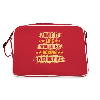 vie ennuyeuse sans moi - Sac Retro - rouge/blanc - Dos